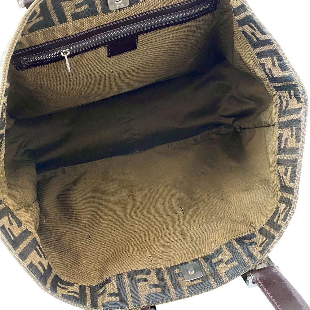 Pre-Loved Fendi Large Zucca Canvas Twins Tote - Picture 3 of 9